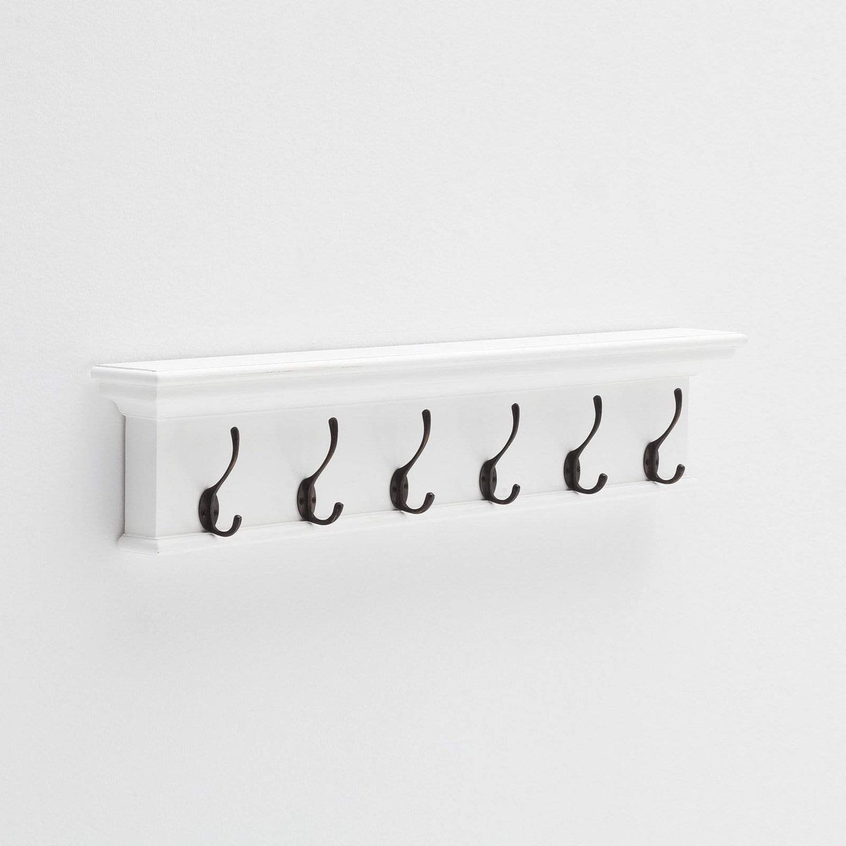 Halifax Coat Hanger Wall Unit 6 Hook - Wit | Marcottestyle