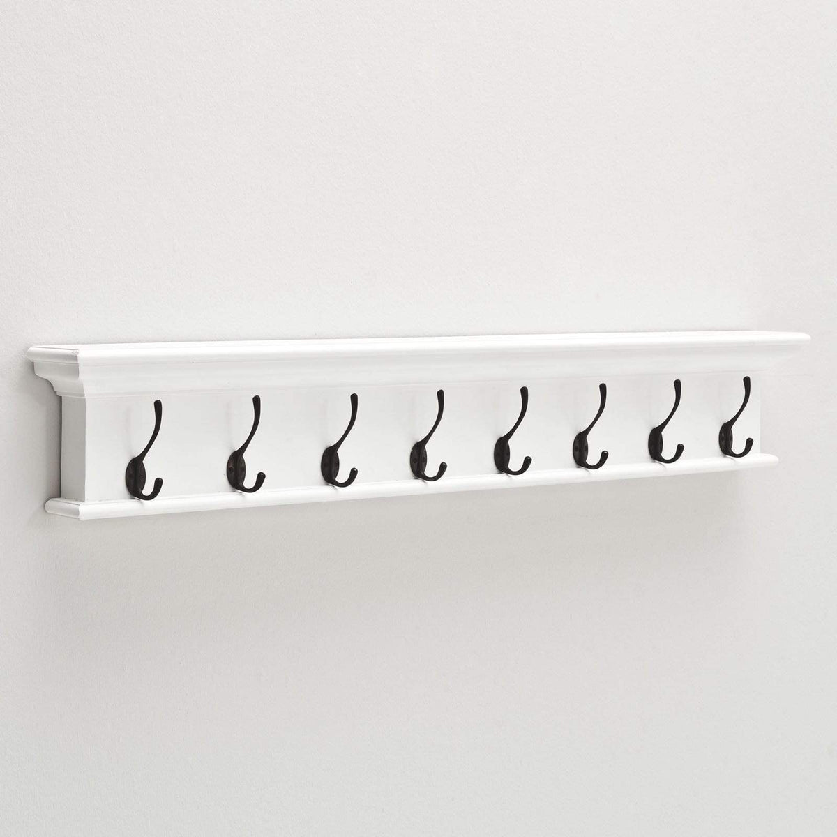 Halifax Coat Hanger Wall Unit 8 Hook - Wit | Marcottestyle