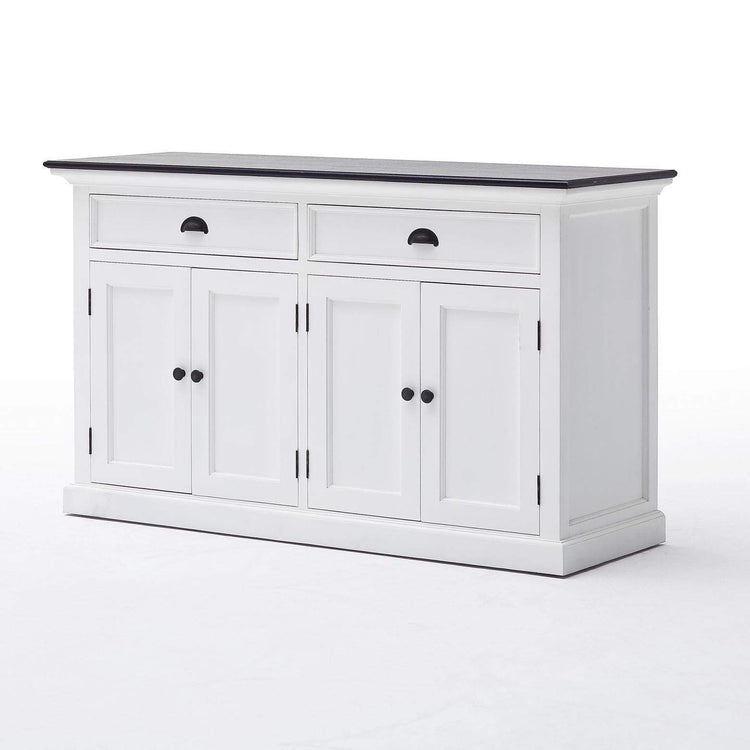 Halifax Contrast Buffet - Blanc with Noir Top | Marcottestyle