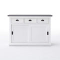 Halifax Contrast Buffet - Wit met Zwart Blad
