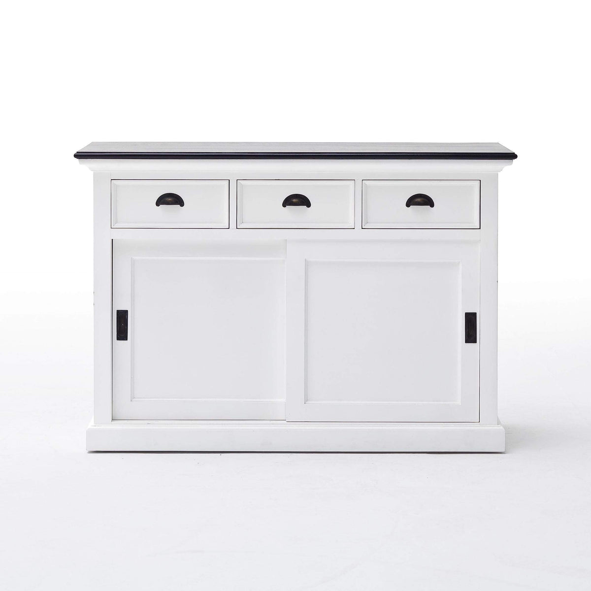 Halifax Contrast Buffet - White with Black Top | Marcottestyle