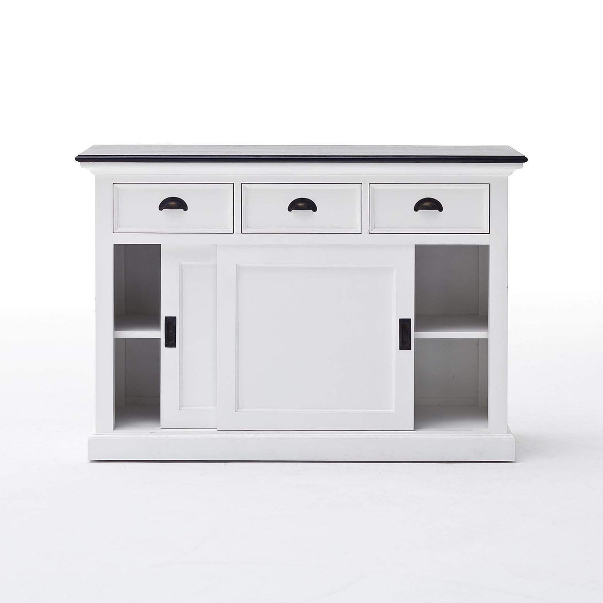 Halifax Contrast Buffet - White with Black Top | Marcottestyle