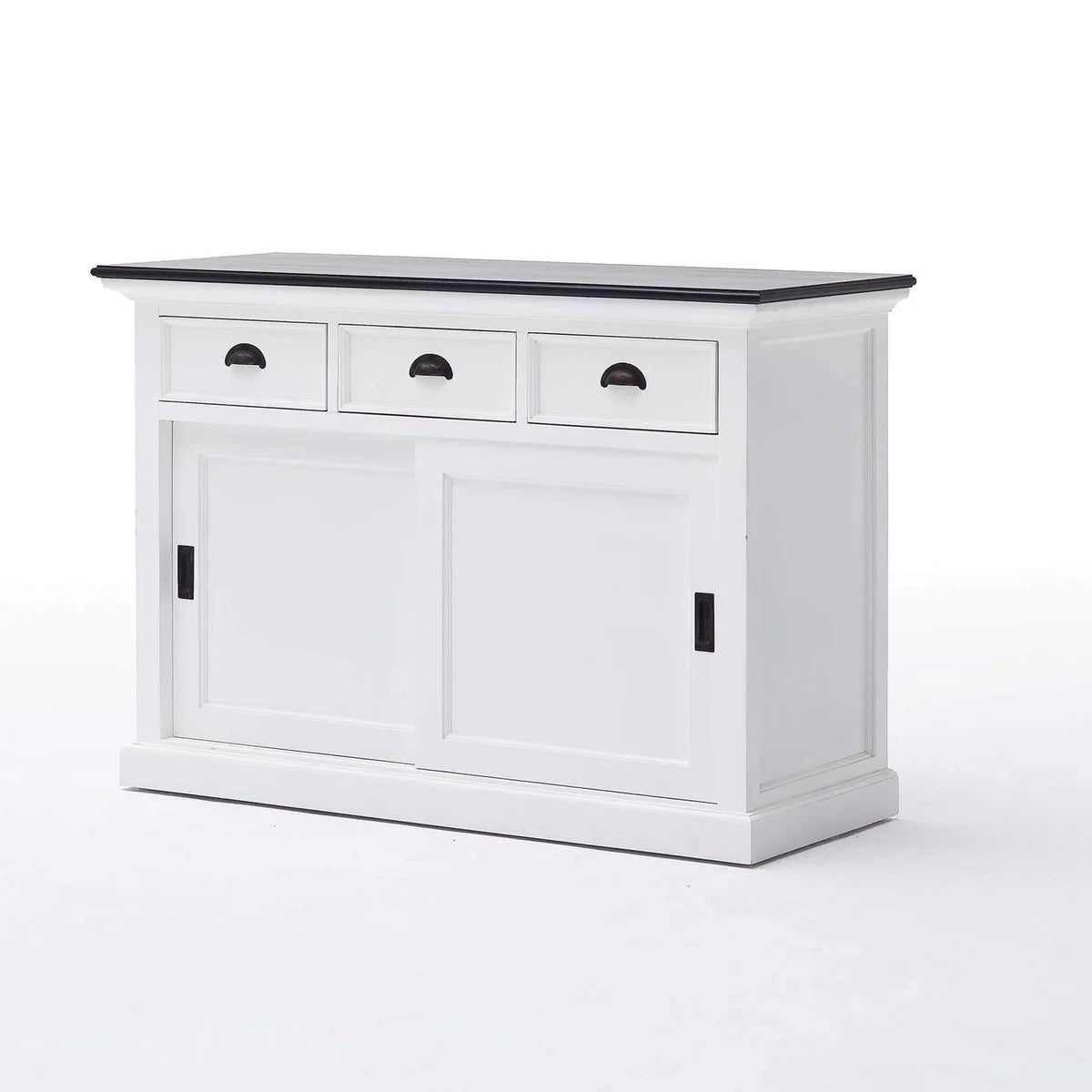 Halifax Contrast Buffet - White with Black Top | Marcottestyle