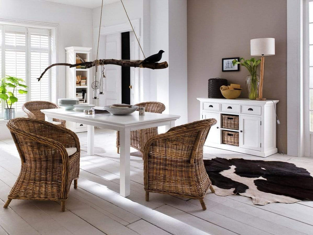 Halifax Dining Table 160cm - White - View 2