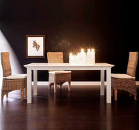 Halifax Table de salle à manger 160cm - Blanc