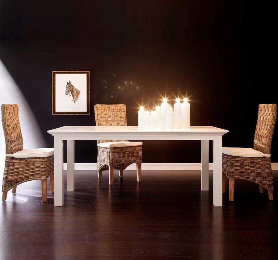 Halifax Table de salle à manger 160cm - Blanc
