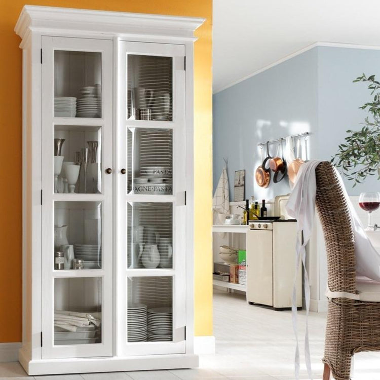 Halifax Double Vitrine - Weiß | Marcottestyle