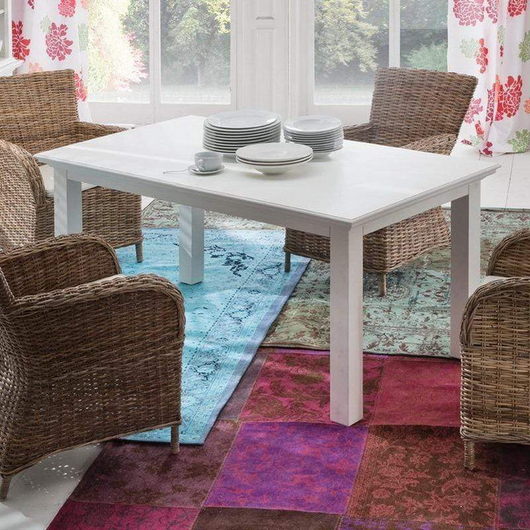 Halifax Extension Dining Table - Blanc | Marcottestyle