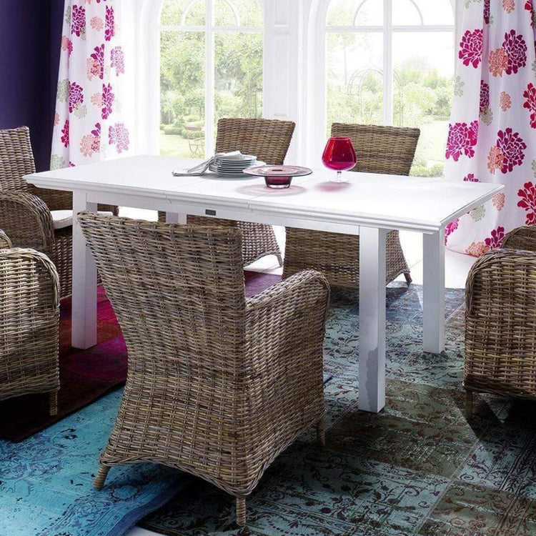 Halifax Extension Dining Table - Blanc | Marcottestyle