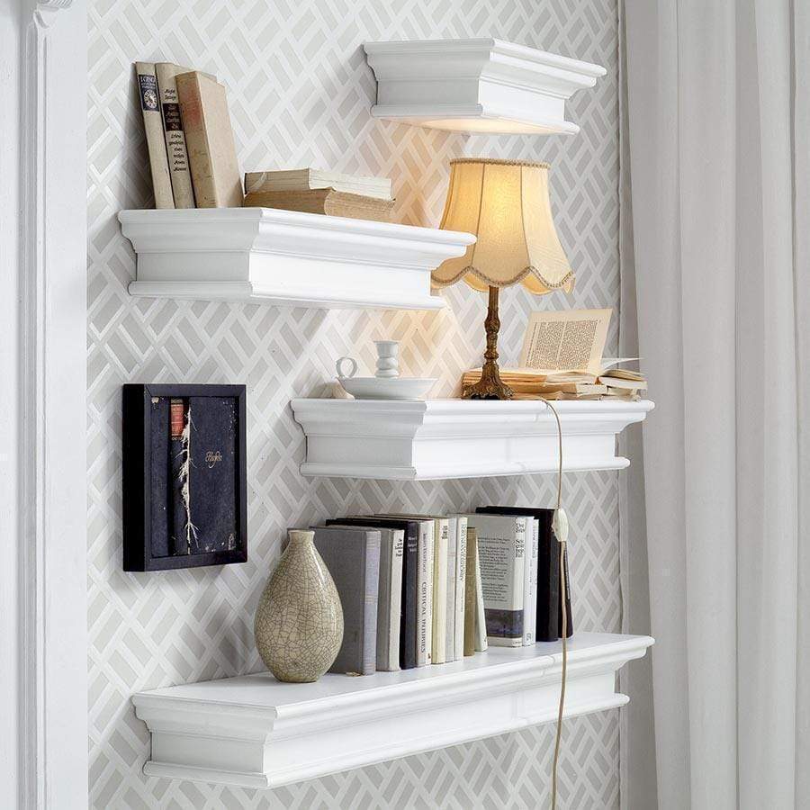 Halifax Floating Wall Shelf 120cm - Weiß | Marcottestyle