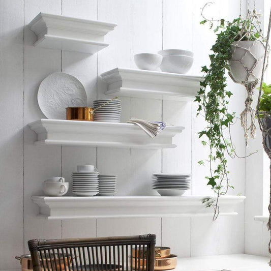 Halifax Floating Wall Shelf 80cm - Weiß | Marcottestyle