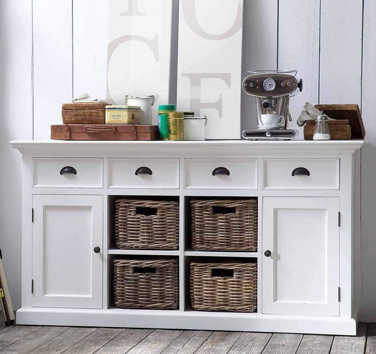 Halifax Large Buffet - White | Marcottestyle
