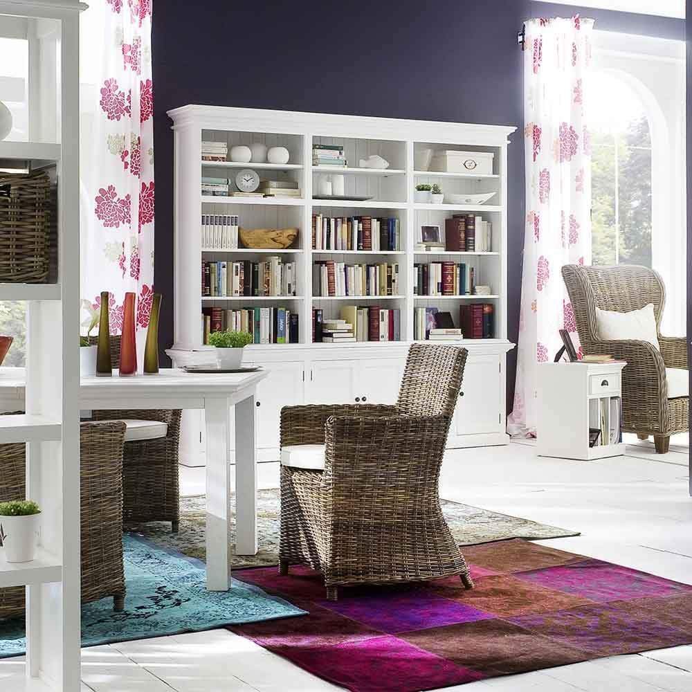 Halifax Large Hutch Bookcase - White | Marcottestyle