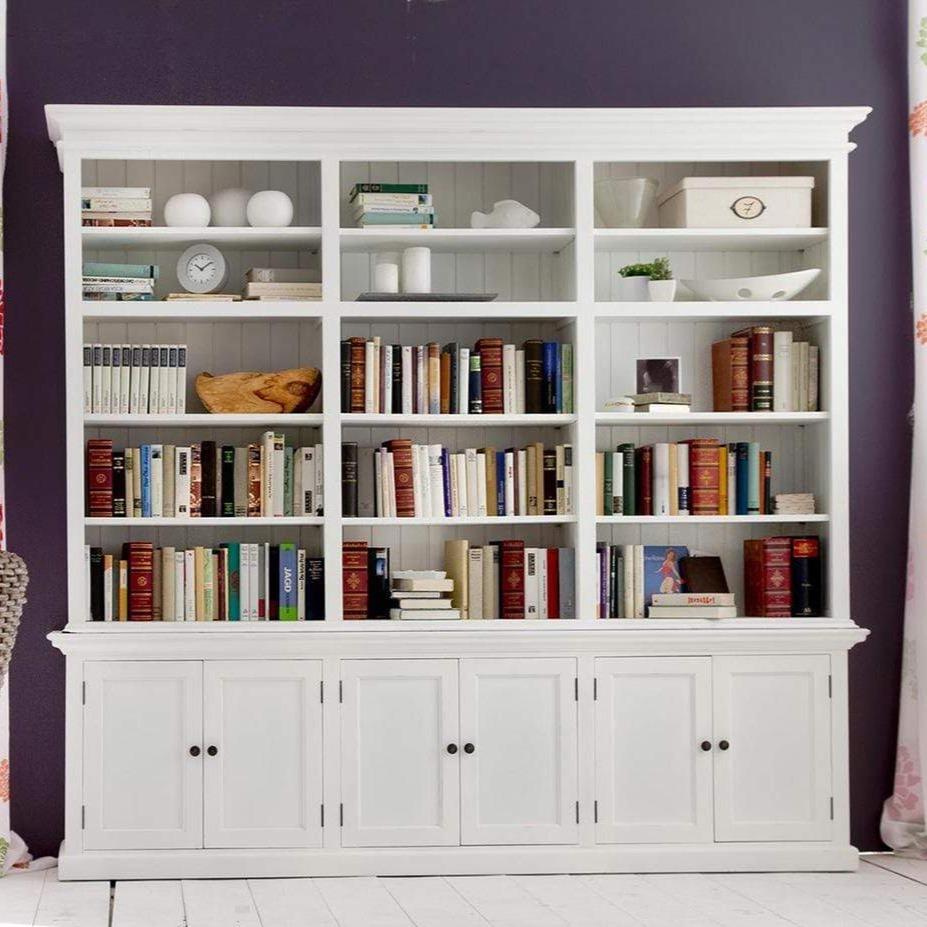 Halifax Large Hutch Bookcase - White | Marcottestyle