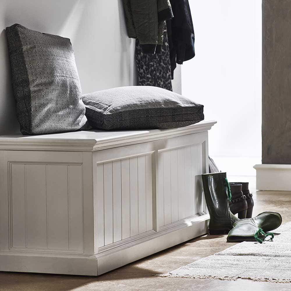 Halifax Medium Blanket and Storage Box - Weiß | Marcottestyle