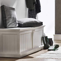 Halifax Medium Blanket and Storage Box - Blanc