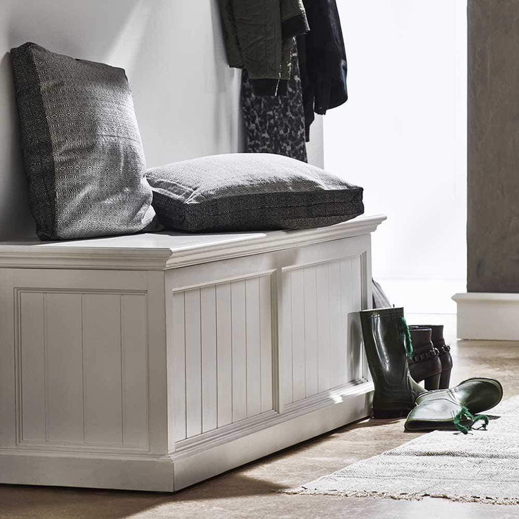 Halifax Medium Blanket and Storage Box - Weiß | Marcottestyle