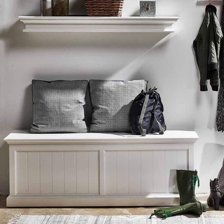 Halifax Medium Blanket and Storage Box - Weiß | Marcottestyle