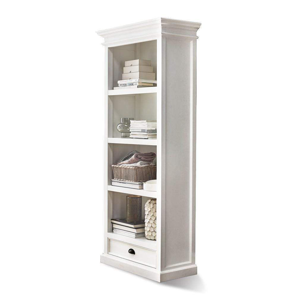 Halifax Medium Bookcase - White | Marcottestyle