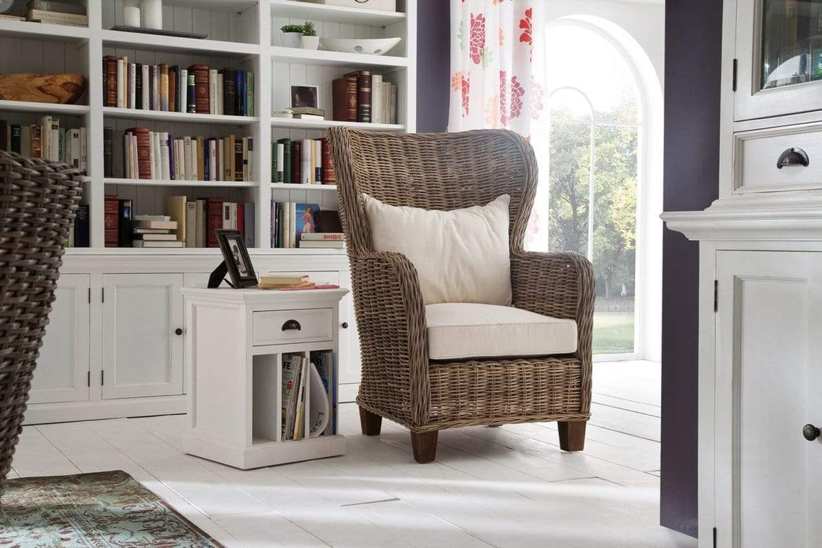 Halifax Side Table - Blanc | Marcottestyle