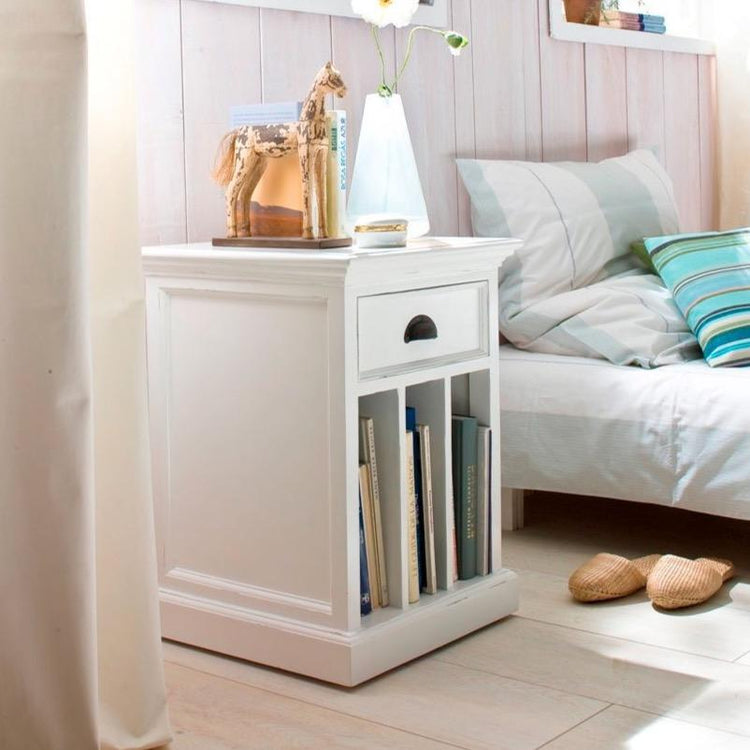 Halifax Side Table - Blanc | Marcottestyle
