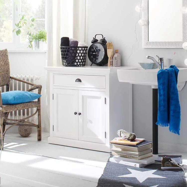 Halifax Small Buffet - White | Marcottestyle