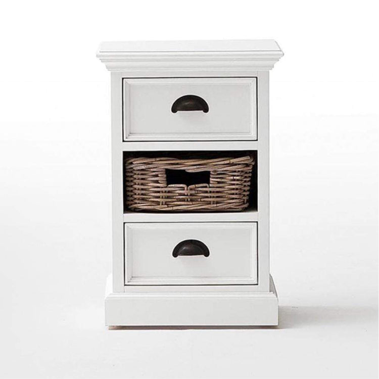 Halifax Storage Unit 1 Rattan Basket - Blanc | Marcottestyle