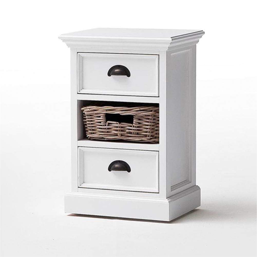 Halifax Storage Unit 1 Rattan Basket - Blanc | Marcottestyle