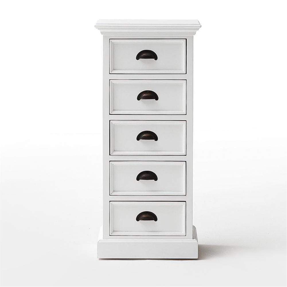 Halifax Storage Unit 5 Drawers - Blanc | Marcottestyle