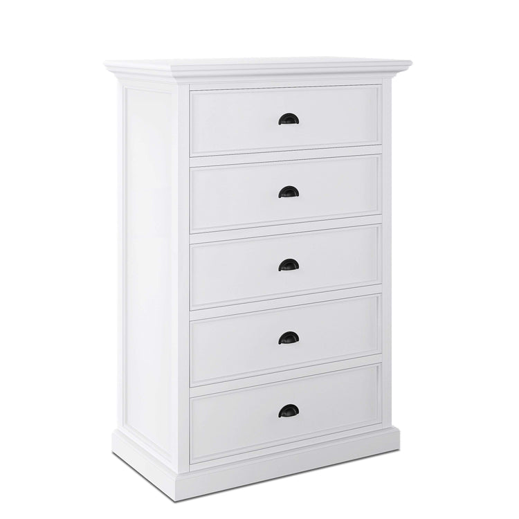 Halifax Tall Chest of Drawers - Blanc | Marcottestyle