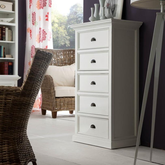 Halifax Tall Chest of Drawers - Weiß | Marcottestyle