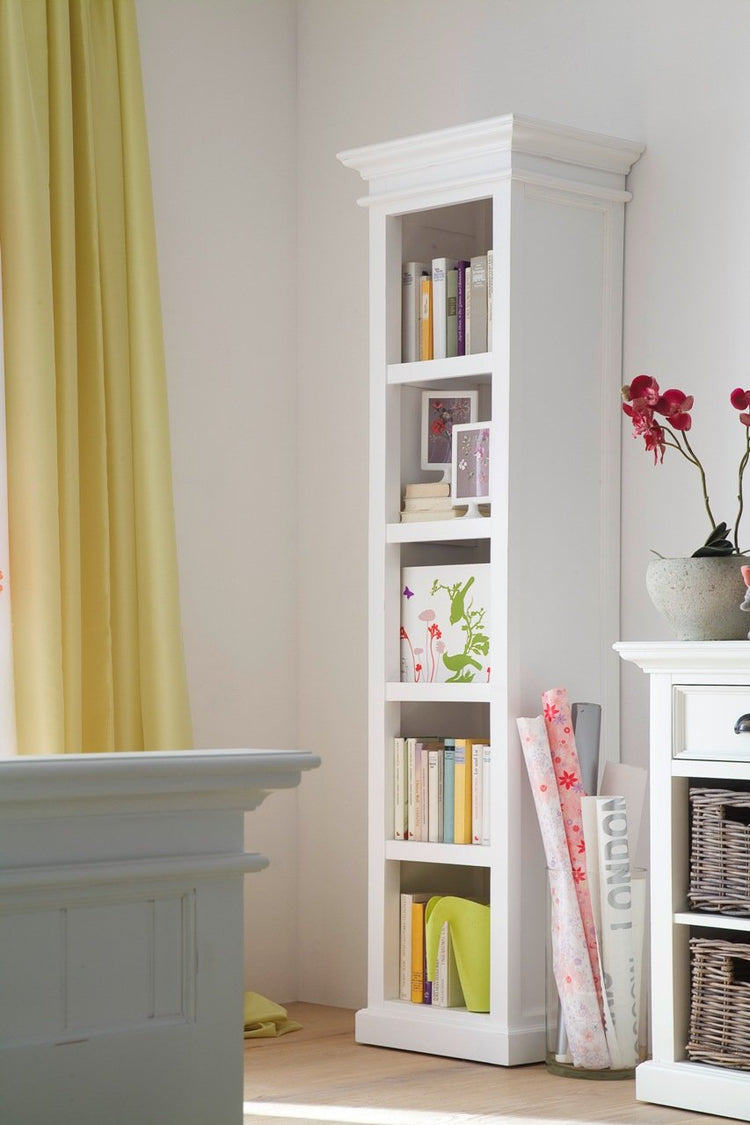 Halifax Thin Line Bookcase - Weiß | Marcottestyle