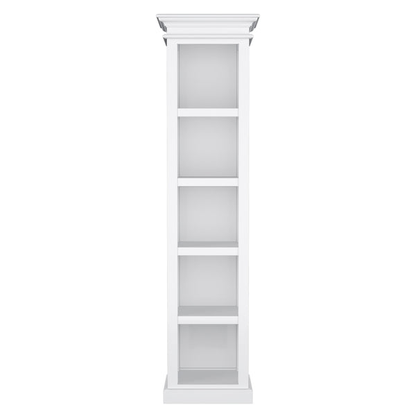 Halifax Thin Line Bookcase - White | Marcottestyle