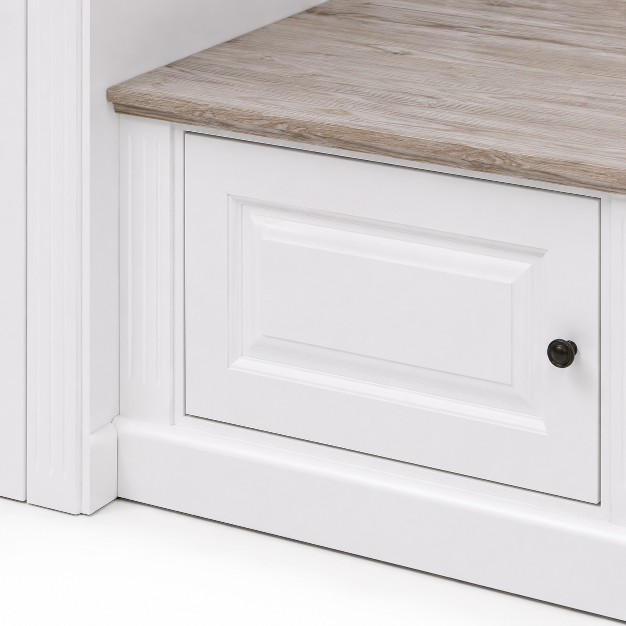 Hall unit - Sancerre - Solid Pine - 205 x 65 x 210 cm - White