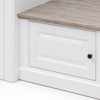 Hall unit - Sancerre - Solid Pine - 205 x 65 x 210 cm - White