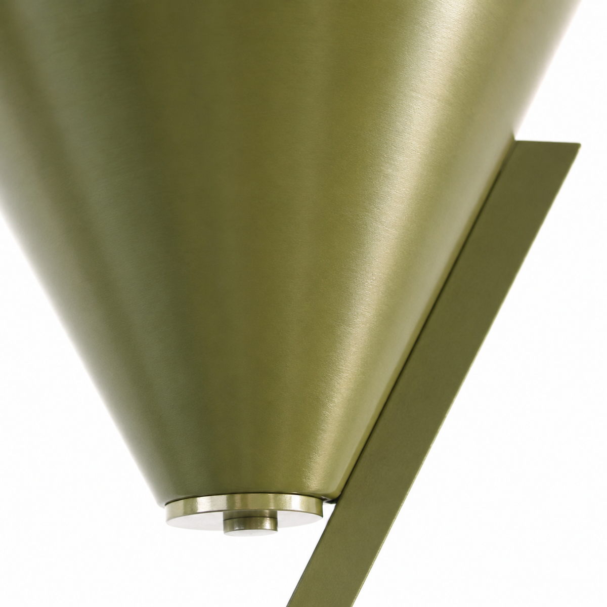 Close-up macro detail shot of Floor Lamp Heidi 4307P Green showing intricate fabric texture and material finish in high resolution by Marcottestyle