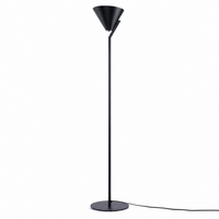Floor Lamp Heidi 4667C front view on white background with soft studio lighting, showcasing elegant fabric shade and sleek base design by Marcottestyle