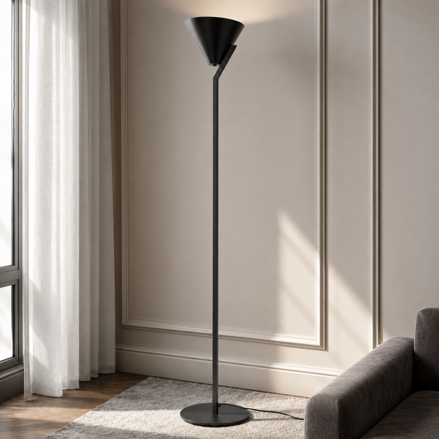 Floor Lamp Heidi 4667C styled in modern luxury interior with natural window light and photorealistic room setting by Marcottestyle