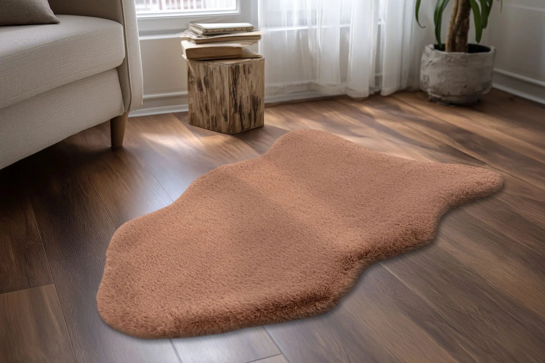 Organic Rug - Novara Chocolate Brown