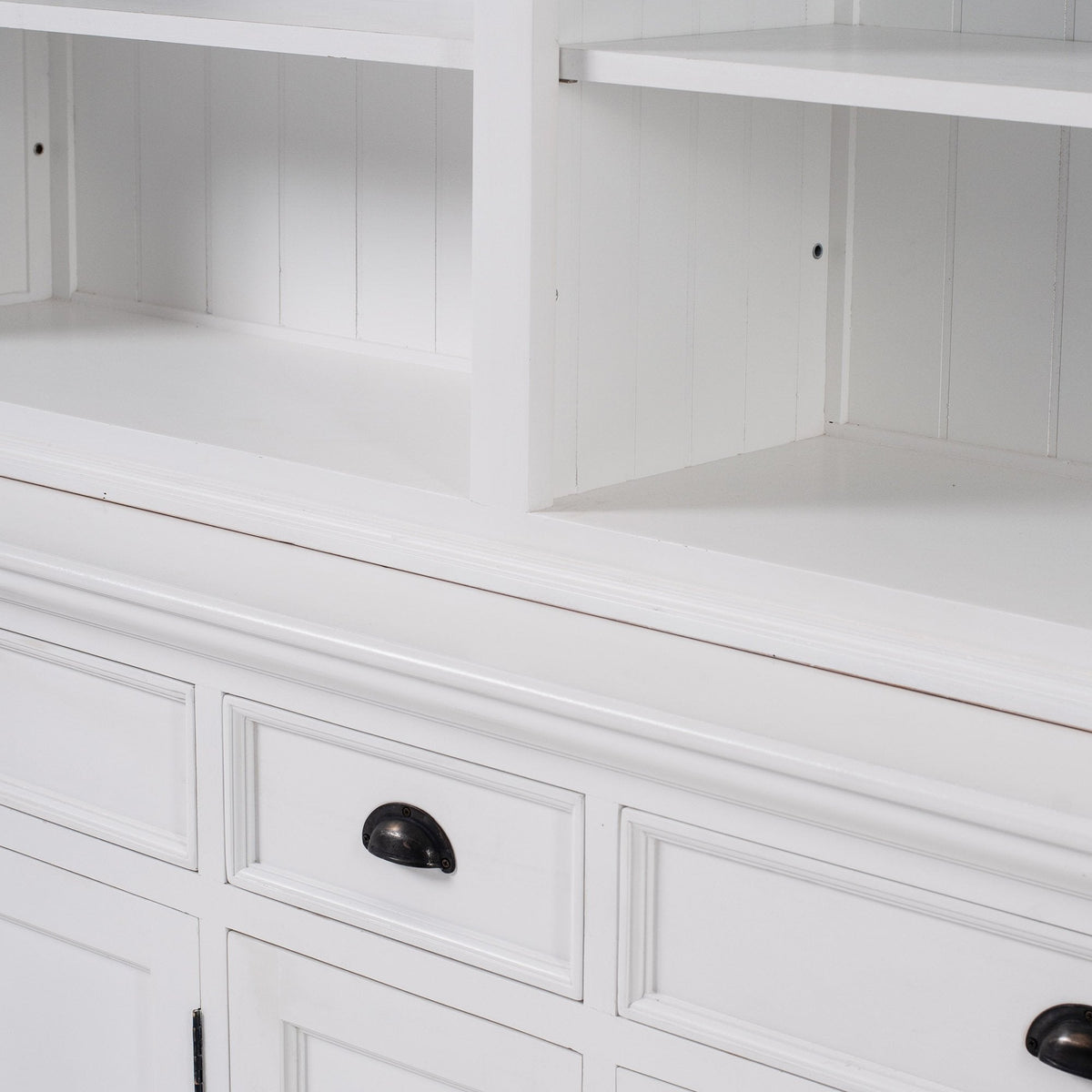 Hutch Bookcase 5 Doors, 3 Drawers | Marcottestyle
