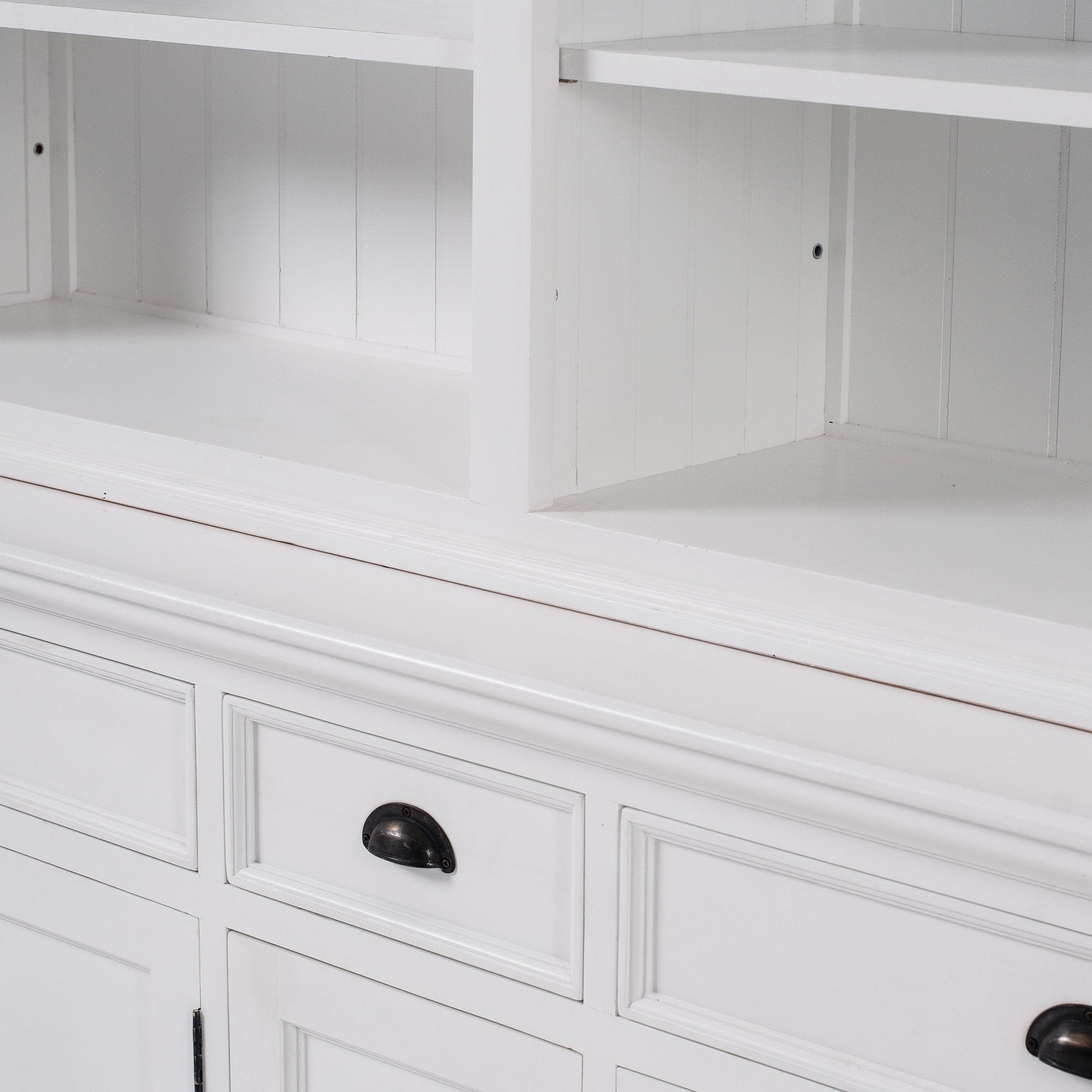 Aufsatzschrank Bücherregal 5 Türen, 3 Schubladen