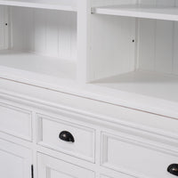Aufsatzschrank Bücherregal 5 Türen, 3 Schubladen