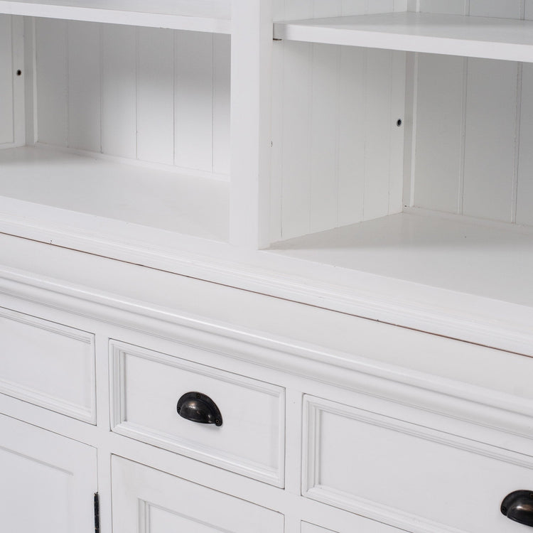 Hutch Bookcase 5 Doors, 3 Drawers | Marcottestyle
