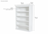 Halifax Bookcase with Shelves - Lifestyle View | Marcottestyle