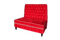 Sitzbank Sofa Ciracuse - Rot Samt - 110 x 70 x 120 cm - Luxury Customizable Dining Sitzbank
