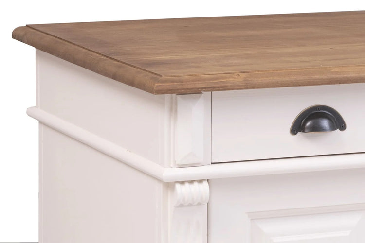 Belvoir Desk - White - Oak Top | Marcottestyle