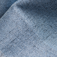 Chaise de salle à manger Canon - Bleu clair - Blanc pieds