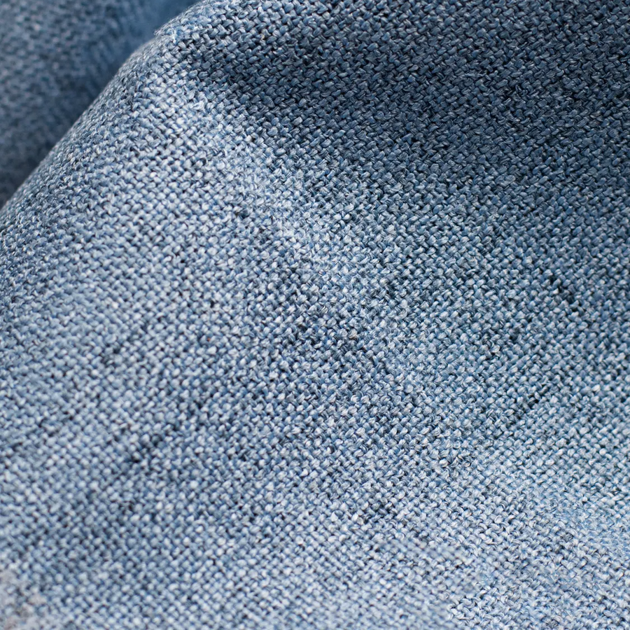Chaise de salle à manger Canon - Bleu clair - Blanc pieds