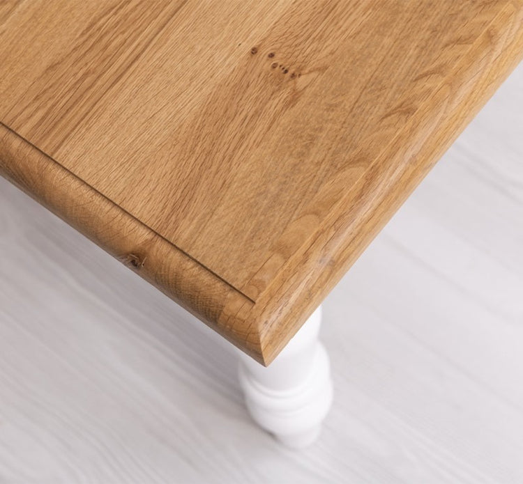 Devon Coffee Table - Black Base with Oak Top | Marcottestyle