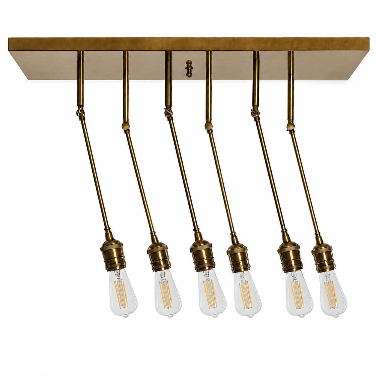 Plafondlamp Inga 6246F - Goud (brass) - Front view
